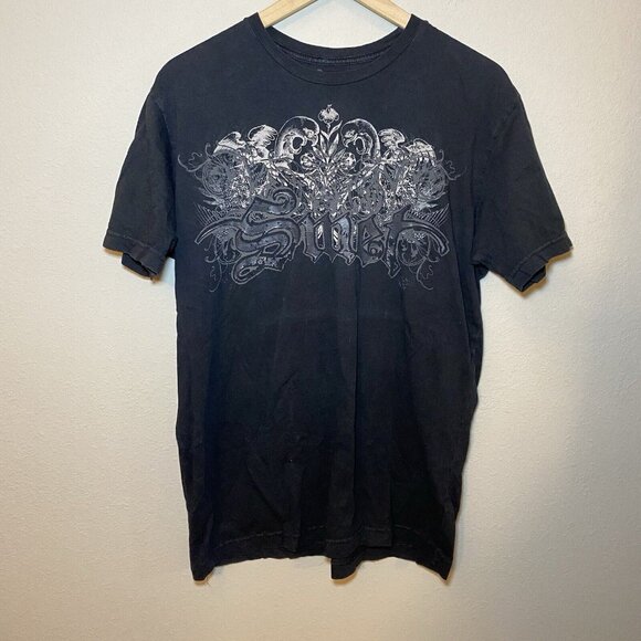 Smet Other - Smet Born On The Street Mens Large T Shirt Black Vintage Y2K Double Sided